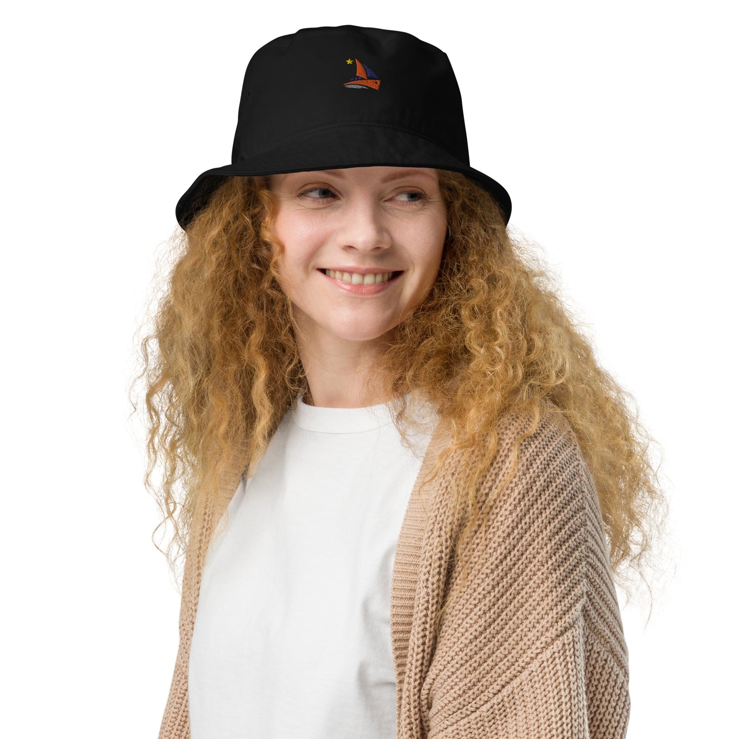 Dirigo Logo Organic bucket hat