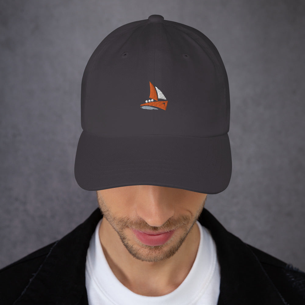 BoatFools Relaxed Hat - Color Logo - "BoatFools" On Back