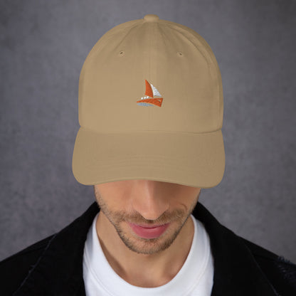 BoatFools Relaxed Hat - Color Logo - "BoatFools" On Back