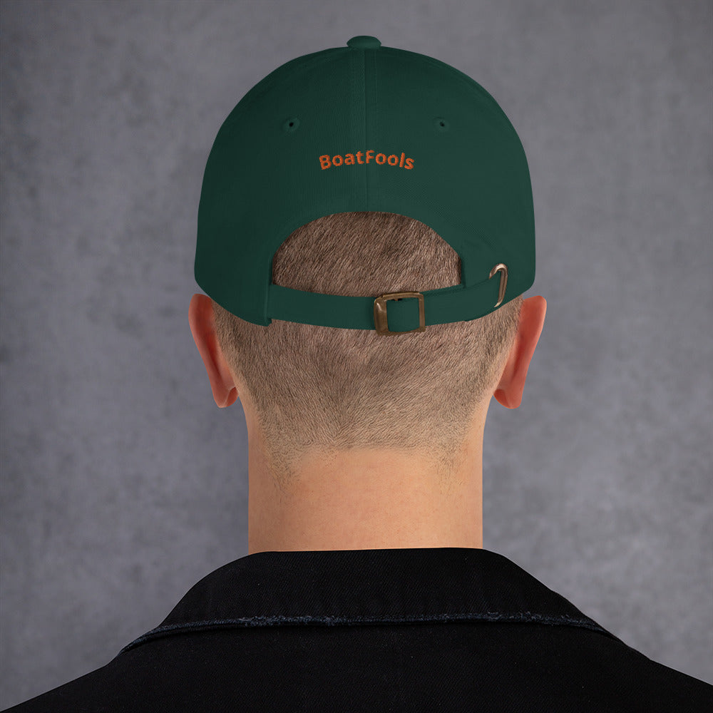 BoatFools Relaxed Hat - Color Logo - "BoatFools" On Back