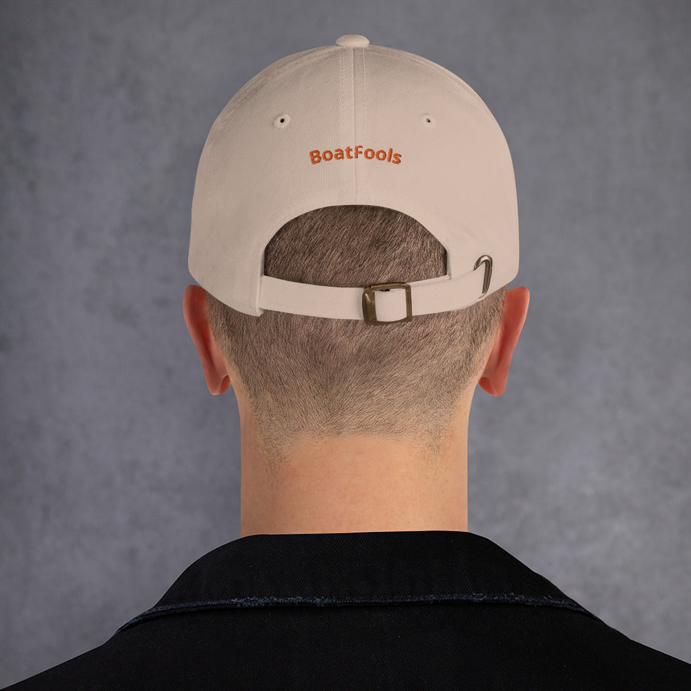 BoatFools Relaxed Hat - Color Logo - "BoatFools" On Back