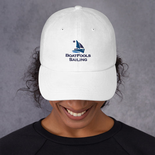 BoatFools Sailing White Hat